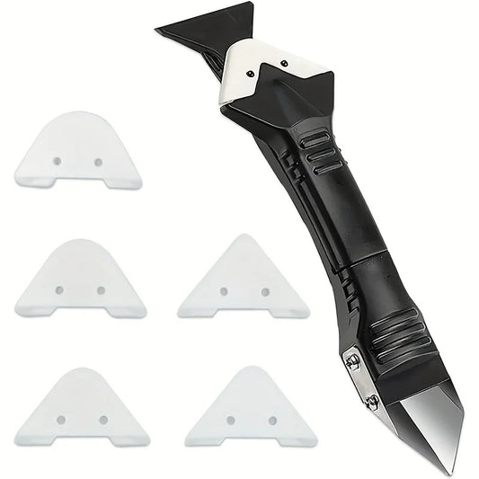 Caulk Remover 3-in-1 + Sealant Scraper Set (Stainless Head)