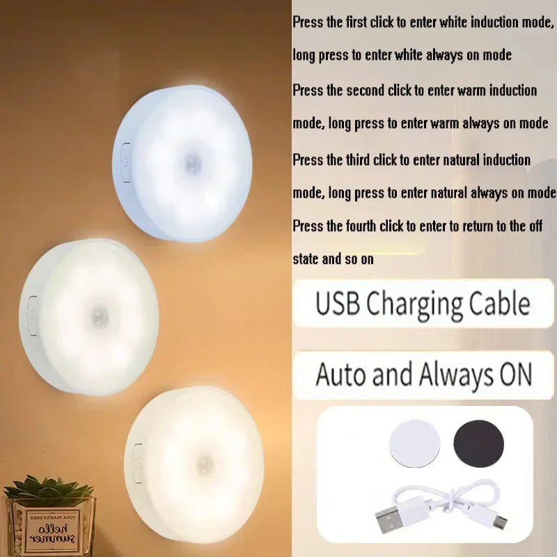 Motion Sensor LED Light Bars — 2-Pack (USB Rechargeable)