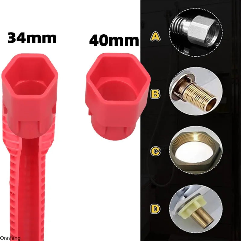 8-in-1 Faucet & Sink Installer Wrench — Multifunction Plumbing Tool for Tight Under-Sink Spaces