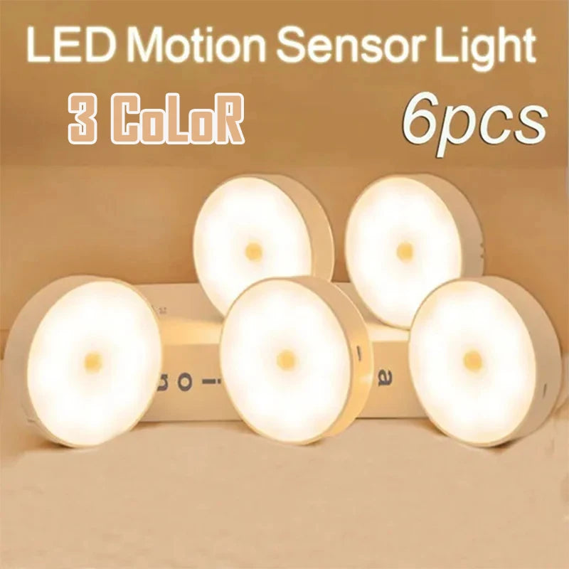 Motion Sensor LED Light Bars — 2-Pack (USB Rechargeable)