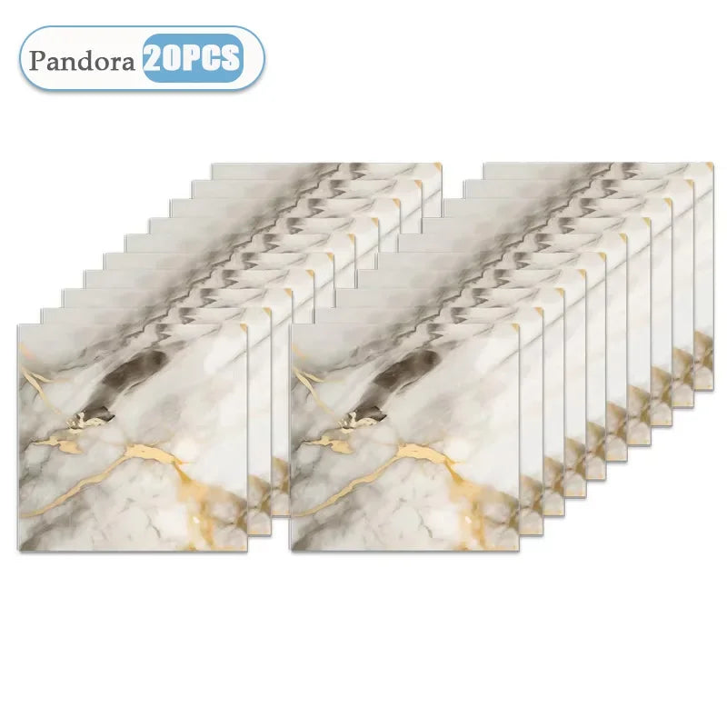 Peel-and-Stick Backsplash Tile Sheets — 10 Sheets (30×30cm)