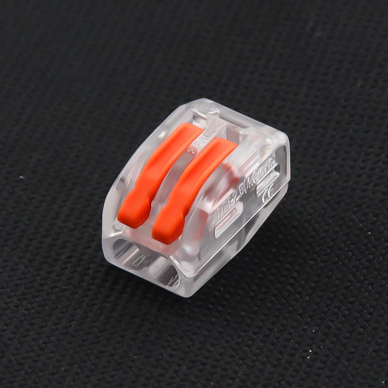 Lever Wire Connectors — 10-Pack (2-Port Push-In)
