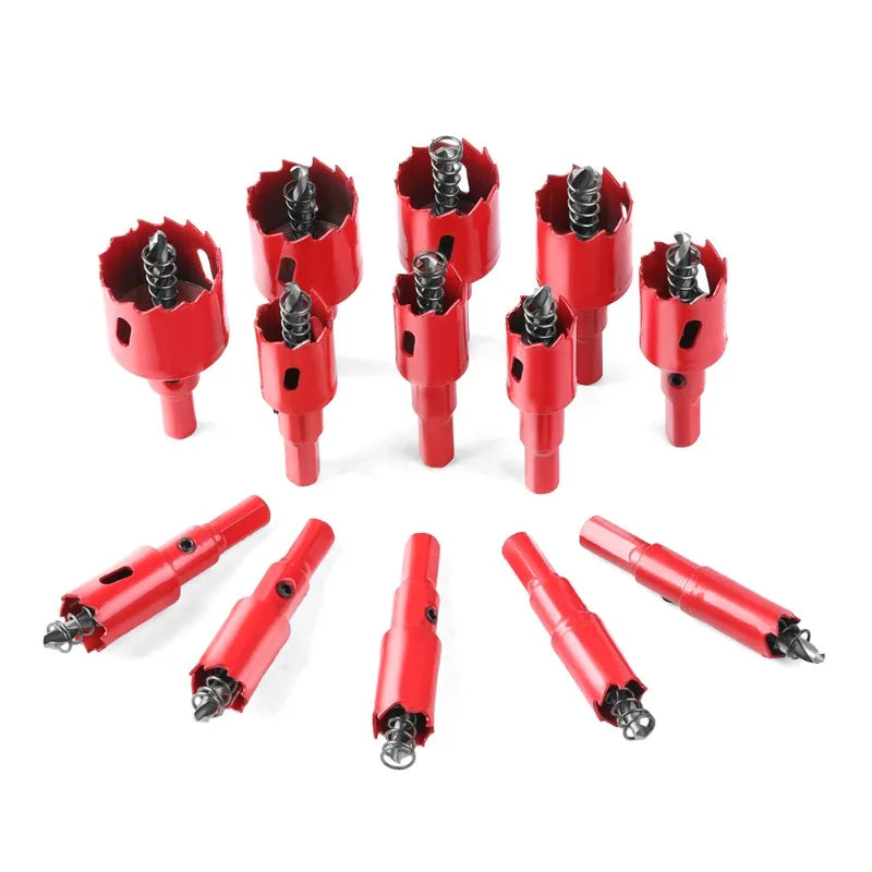 6/8/9/11/12/13/14Pcs M42 Bi-Metal Hole Saw HSS Drill Bits Set for Metal Iron Aluminum Stainless Plastic DIY Wood Cutter Tools