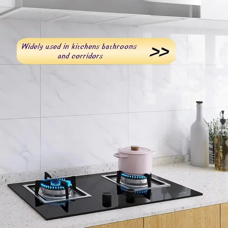 Peel-and-Stick Backsplash Tile Sheets — 10 Sheets (30×30cm)