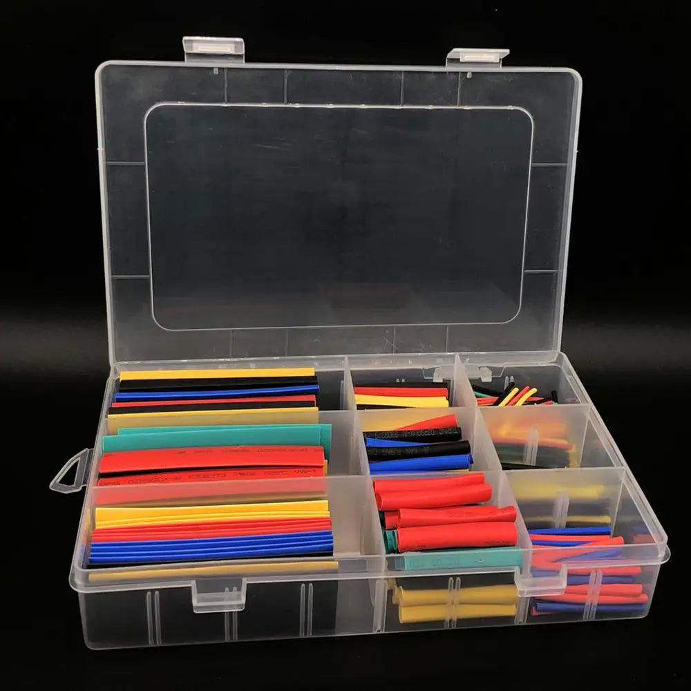 Heat Shrink Tubing Kit — 2:1 Ratio, Assorted Sizes for Wire Insulation & Repair