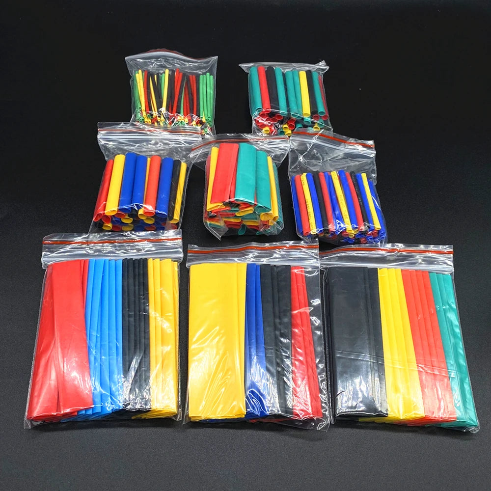Heat Shrink Tubing Kit — 2:1 Ratio, Assorted Sizes for Wire Insulation & Repair