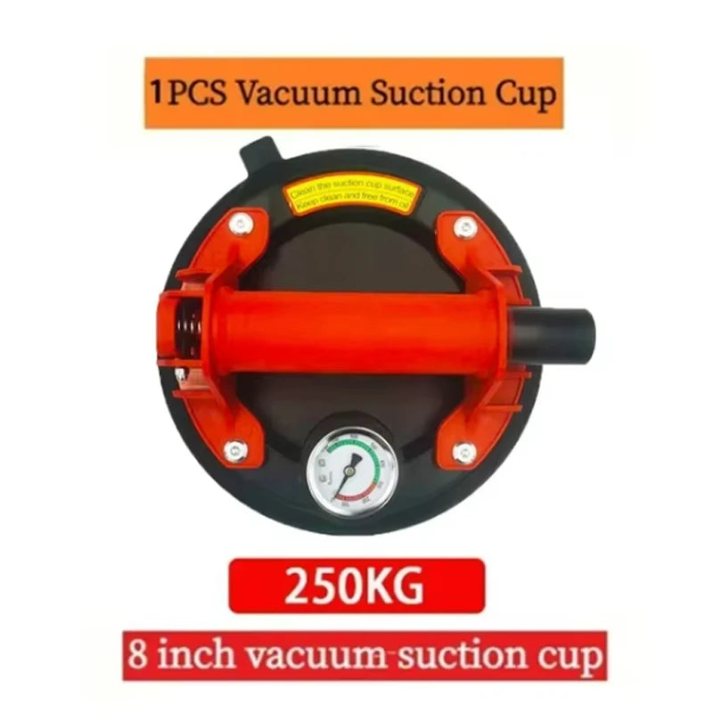 Vacuum Suction Cup Lifters, 8-Inch Hand Pump — 2-Pack with Carry Case
