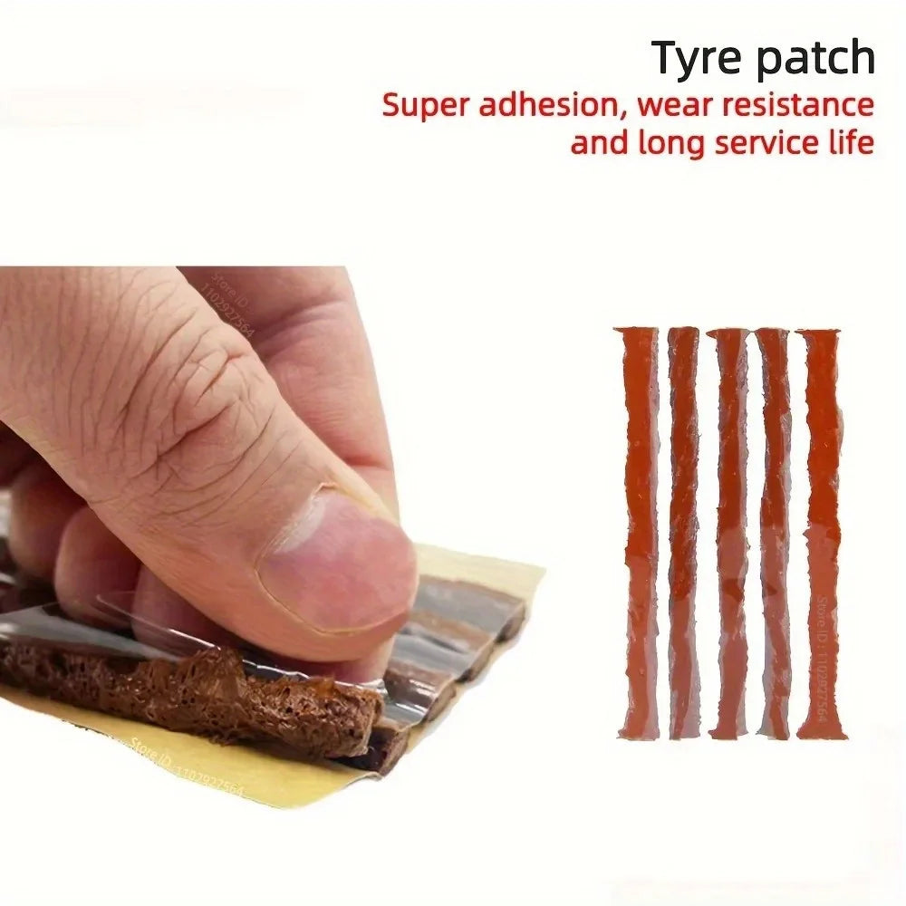Tire Plug Repair Kit — 23-Piece Emergency Puncture Kit