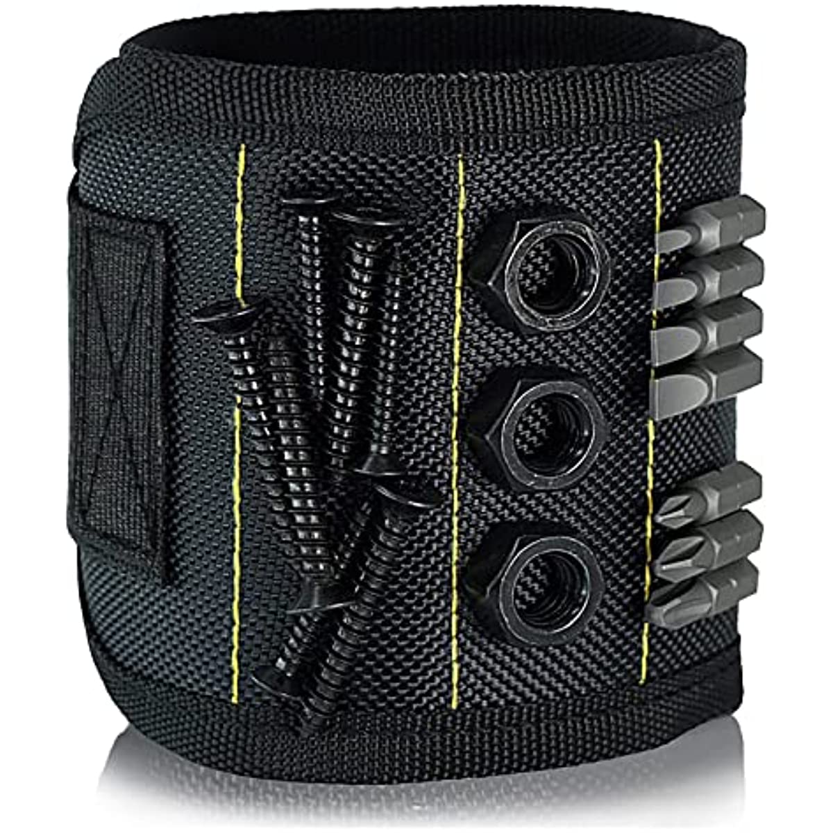 Magnetic wristband adjustable strap and buckle