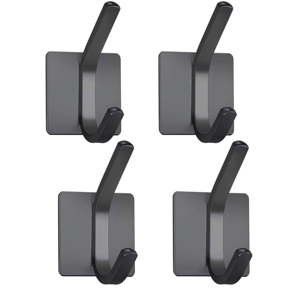 SUS304 Black Robe Hook Wall Hook Towel Hook for Bathroom Stainless Steel Coat Hook Rustproof Hook Hanger for Kitchen Hardware