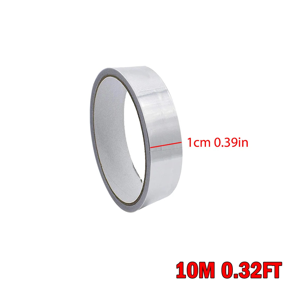 Aluminum Foil Tape, 2-Pack — 2 in x 65 ft per Roll, for HVAC Ductwork, Dryer Vents & Pipe Sealing