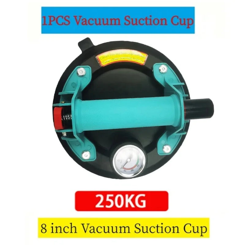 Vacuum Suction Cup Lifters, 8-Inch Hand Pump — 2-Pack with Carry Case