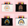 Personalized Pencil Bag Custom Rainbow with Name Stationery Supplies Storage Bags Student Large Capacity Pencil Case Kids Gift