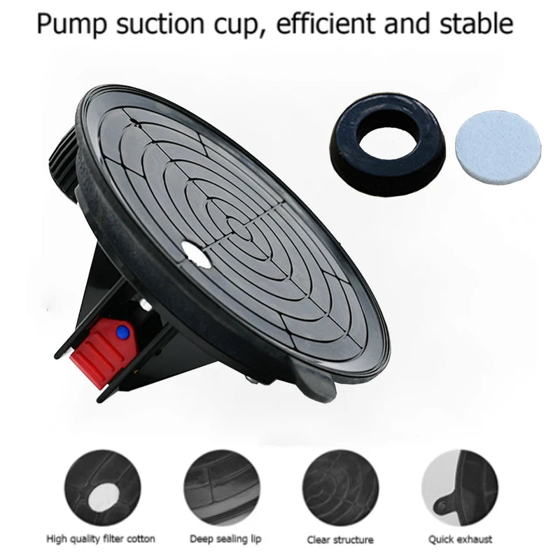 Vacuum Suction Cup Lifters, 8-Inch Hand Pump — 2-Pack with Carry Case