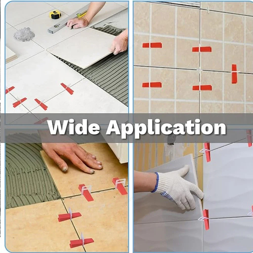 Tile Leveling System Kit — 300-Piece Clips, Wedges & Pliers Set for Floor & Wall Tile