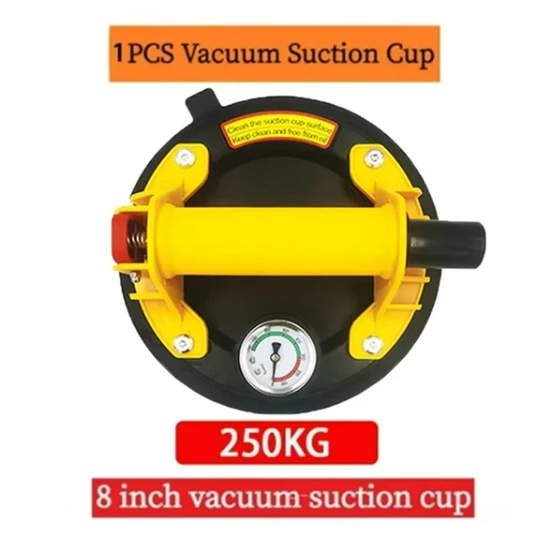 Vacuum Suction Cup Lifters, 8-Inch Hand Pump — 2-Pack with Carry Case