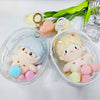 Transparent Mystery Box Doll Bag Keychain Wallet Classic Plush Dolls Storage Pouch Organizer Box Keychain Bag Thicken