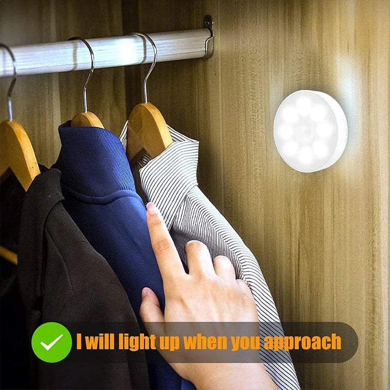 Motion Sensor LED Light Bars — 2-Pack (USB Rechargeable)