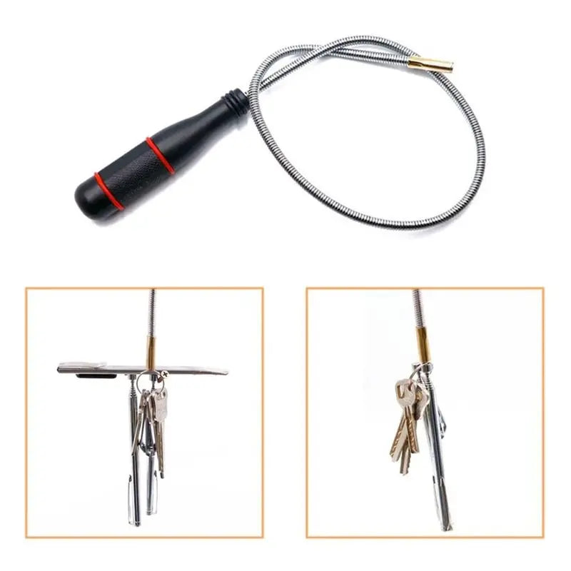 Magnetic Pickup Tool Set, 4-Piece — Telescoping Magnets, Flexible Claw Grabber & Bendable Magnet Stick