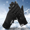 Black Winter Warm Full Fingers Waterproof Cycling Outdoor Sports Running Motorcycle Ski Touch Screen Fleece Gloves