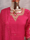 Red Embroidered Suit