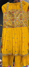 Sharara Suit- Yellow