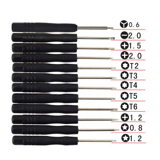 12-piece precision screwdriver set with magnetic mini bits