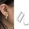 Fashion Minimalist Square Hoop Earring For Women Girls Ear Huggie Rectangle Hoops Dangle 2021 Trendy Jewelry Gifts