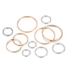 20-50Pcs Round Diameter 8-60mm Hoops Earring Wires Connectors Closed Rings For DIY Pendant Jewelry Making Supplies Accessories