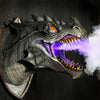 Dragon Legends Prop 3d Wall Mounted Dinosaur Smoke Light Wall Art Sculpture Shape Statue Home Decor Room Halloween Decoration