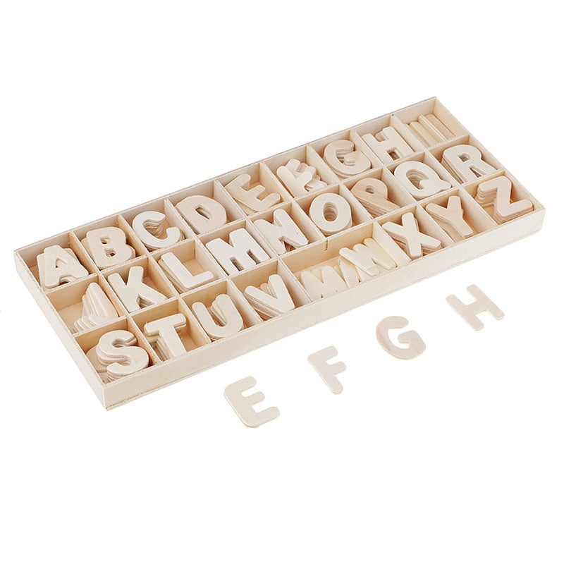 Holzbuchstaben, natürliches Alphabet, Buchstaben und Zahlen, personalisierbar, zum Basteln, Heimdekoration, Hochzeit, Geburtstag, Weihnachtsfeier, Namensdesign