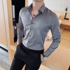 Camisas de Hombre Langarm hemden für Männer Kleidung Business Abend garderobe Camisa Social Masculina Slim Fit Chemise Homme