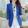 Women Blazers And Jackets Suit Work Spring Autumn Jackets Single Button Blaser Female Blue/Black/Green Ladies Blazer Femme