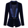 HIGH QUALITY Newest Runway Designer Blazer Women's Long Sleeve Velvet Blazer Jacket Outer Wear