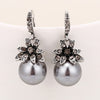 Fashion Imitation Pearl Earrings Inlaid Rhinestones Exquisite Charming Wedding Jewelry For Women Three Colors optional2019