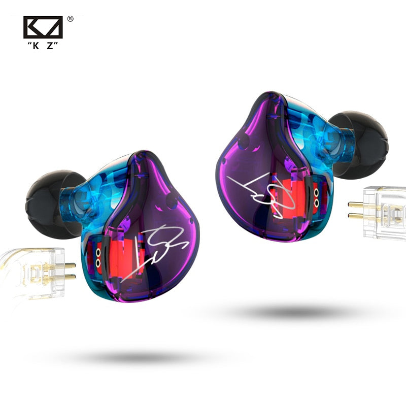 KZ ZST Hybrid Technology 1DD+1BA Earphones 3.5mm In Ear Monitors Noise Cancelling HiFi Music Sports Bass Earbuds Headset