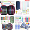 36 Styles Crochet Hooks Set Knitting With Yarn Weave Knitting Needles Hook Kit Sewing Tools Gauge Scissors Knit with Storage Bag