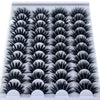 20 Pairs 18-25 mm 3d Mink Lashes Bulk Faux Thick Long Wispy Natural Mink Lashes Pack Short Wholesales Natural False Eyelashes