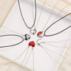 2Pcs Magnetic Couple Necklace Lover Heart Distance Paired Pendant Projection Necklaces For Women Jewelry Valentine's Day Gift