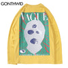 GONTHWID Long Sleeve Tees Shirts Creative Print Casual Loose Skateboard Tshirts Streetwear Mens Hip Hop Harajuku Fashion Tops