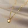 XIYANIKE 316L Stainless Steel Gold Color Love Heart Necklaces For Women Chokers 2021Trend Fashion Festival Party Gift Jewelry