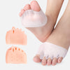 Silicone Forefoot Pads Pain Relief Inserts Pads Toe Separator Soft Gel Insoles Finger Toe Protector Foot Care High Heels Pads