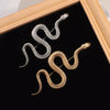 Unique Design Gold Color Snake Brooches Women Men Lady Luxury Metal Snake Animal Brooch Pins Party Casual Fashion Jewelry Gifts