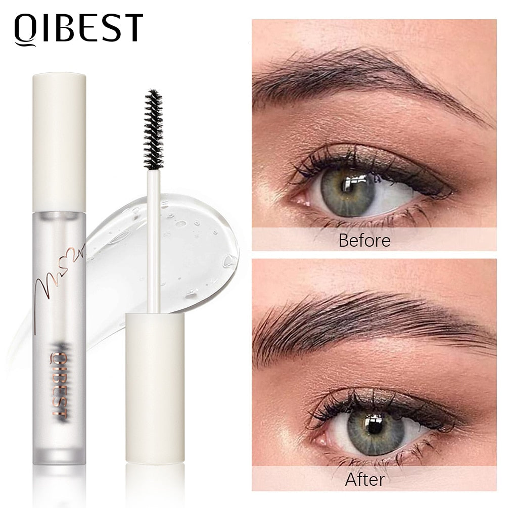 QIBEST Augenbrauengel Transparent Brows Wax Wasserdicht Langanhaltend Mit 3D Bürste Brow Styling Soap Für Augenbrauen Damenkosmetik