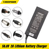 58.8V 2A Electric Bike Charger For 52V 14Series Lithium Battery Electric Scooter E-Bike Charger Optional DC/XLR/GX16 Connector