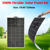 300W Solar Panel Kit Charge for 12V Battery PET Flexible Solar Cells Battery Charger for Camping Car Yacht RV Mobile Phone