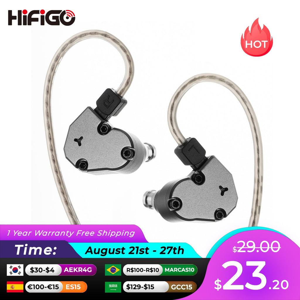 TINHIFI C2 Mech Warrior Dynamic Driver In-Ear Wired Earphone IEM PU+LCP Composite Diaphragm Headphones 2pin 0.78| PK 7hz Zero