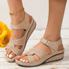 Plus Size Fashion Wedge Sandals Women Summer 2023 Casual Platform Walking Sandalias Mujer Comfortable Non Slip Beach Shoes Woman