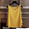 Fashion Brand Women's Blouse Tops Summer Sleeveless Chiffon Shirt Solid V-neck Casual Blouse Plus Size 5XL Loose Female Top