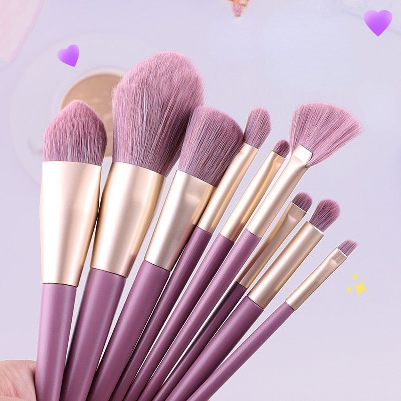 Soft Fluffy Make Up Brushes Set for Cosmetics Foundation Blush Powder Eyeshadow Kabuki Blending Makeup Brush Beauty Acceessories